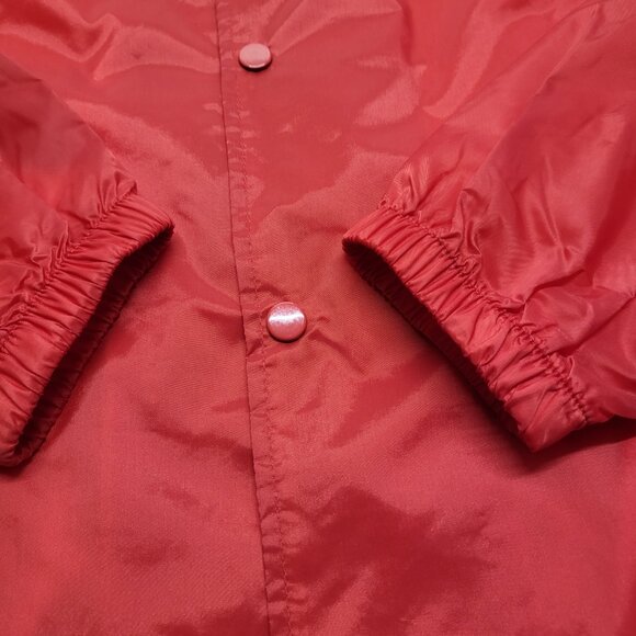 Augusta Sportswear Windbreaker Jacket Mens XL Snap Lined Water Resist Red - Picture 8 of 15